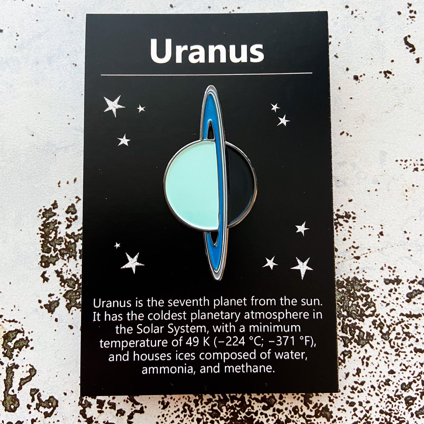 Uranus Enamel Pin