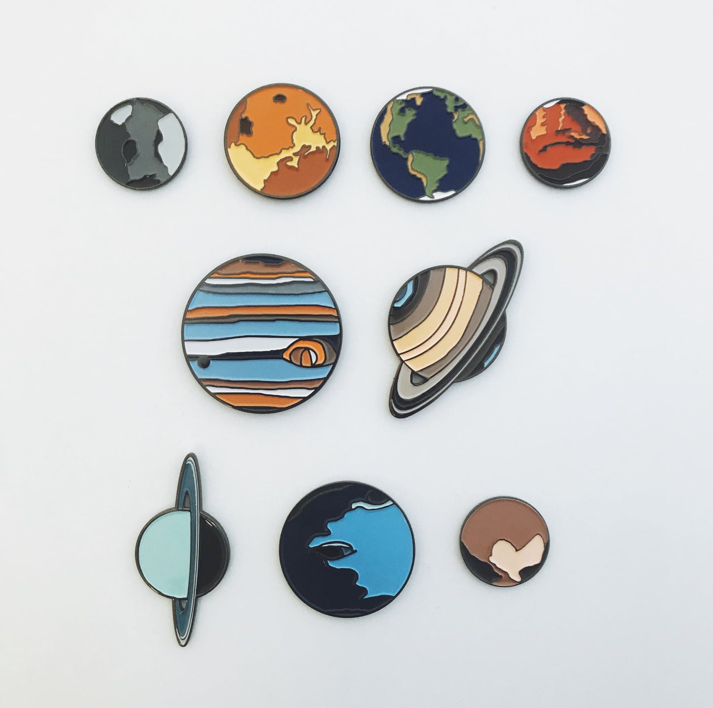 Uranus Enamel Pin