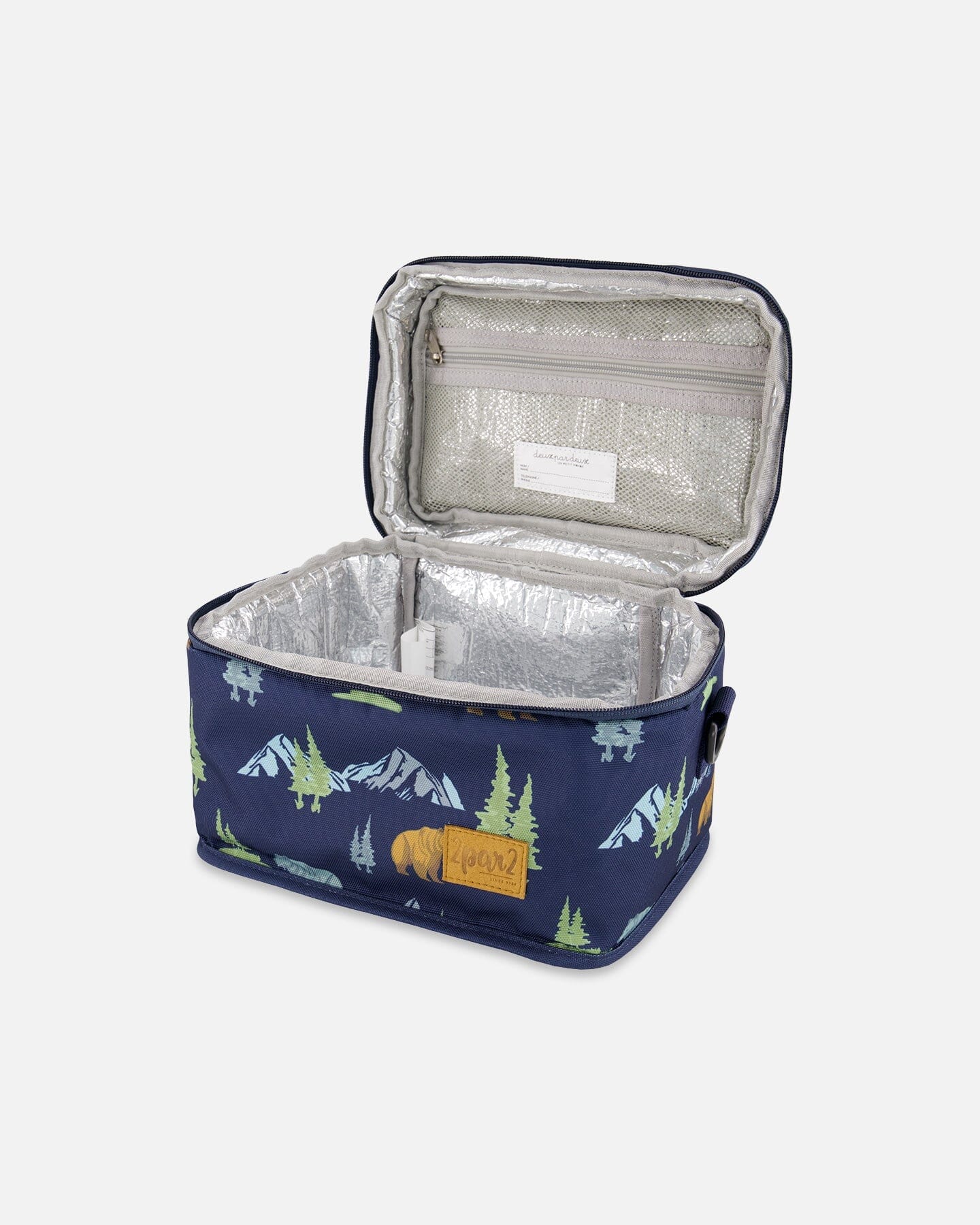 Lunch Box Navy Animal Print