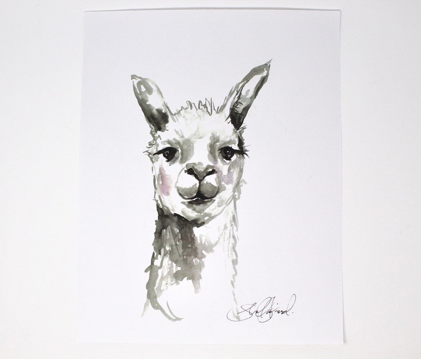 Llama Llama Art Print- 11x14, Animal Art, Home Decor, Farm Art, Wall Art